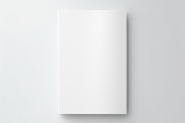 Vector Paper Template With Soft Shadows On White Background Mockup