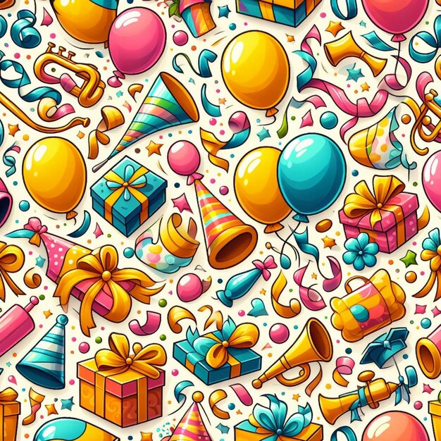 Photo vector party pattern