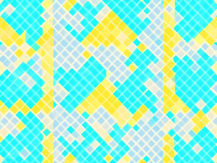 ベクトル・パターン (Vector Pattern) - 黄色と白の背景に描かれているベクトルパターン