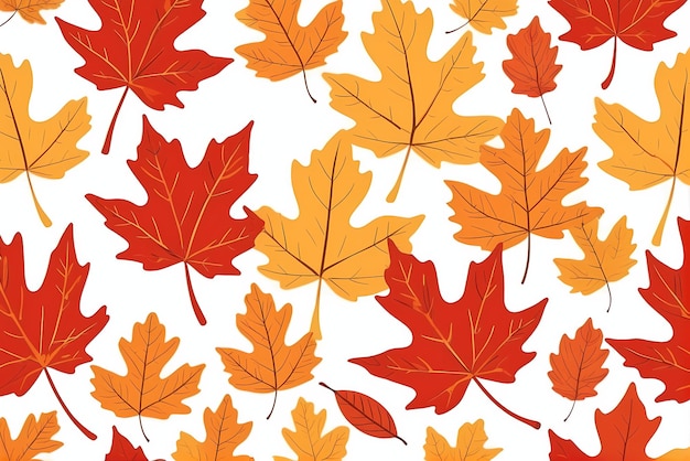 vector pattern Fall leaves maple leaves dry maple leaves fall leaves