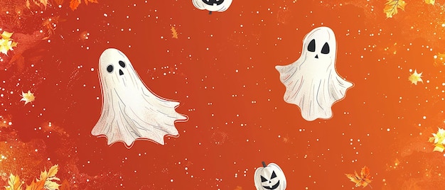 vector pattern of quottrick or treatquot on solid color background