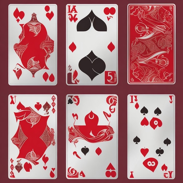 vector pokerkaarten achtergrond