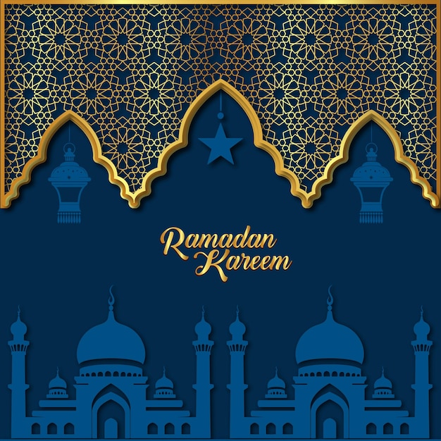 vector ramadan kareem poster