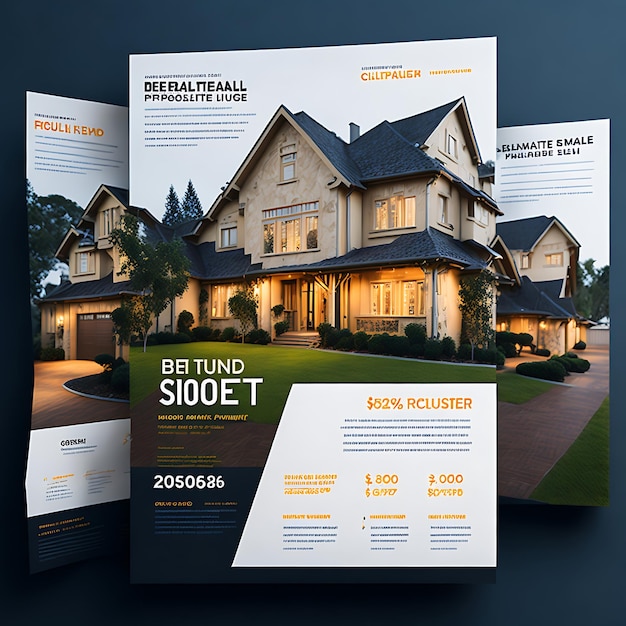 Vector Real Estate Property Finding Flyer Design