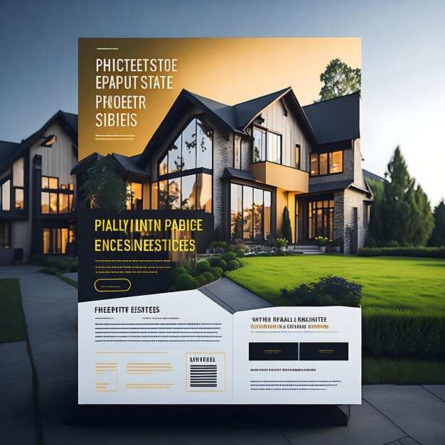 Vector Real Estate Property Finding Flyer Design