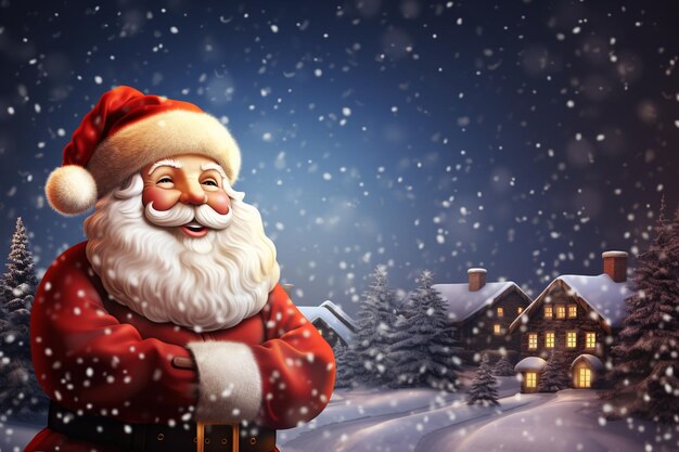 Vector realistic christmas santa background