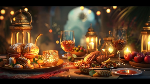 Foto vettore realistico eid alfitr illustrazione ramadan kareem