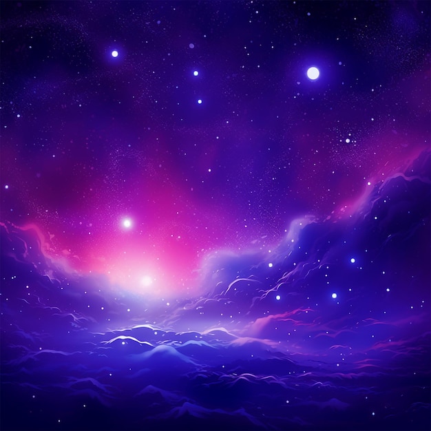 vector realistic galaxy background