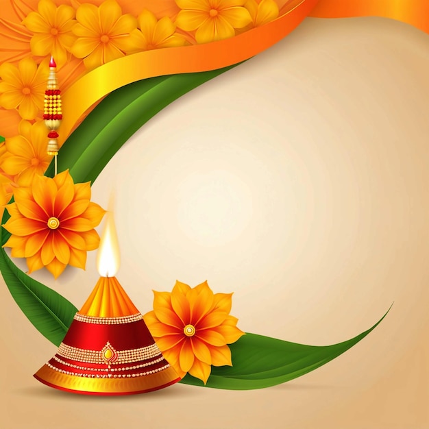 Photo vector realistic gudi padwa day background