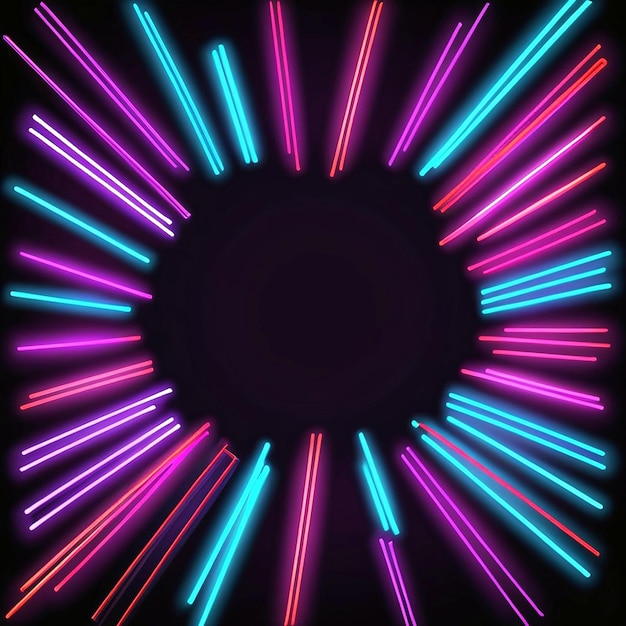 Vector realistic neon lights background