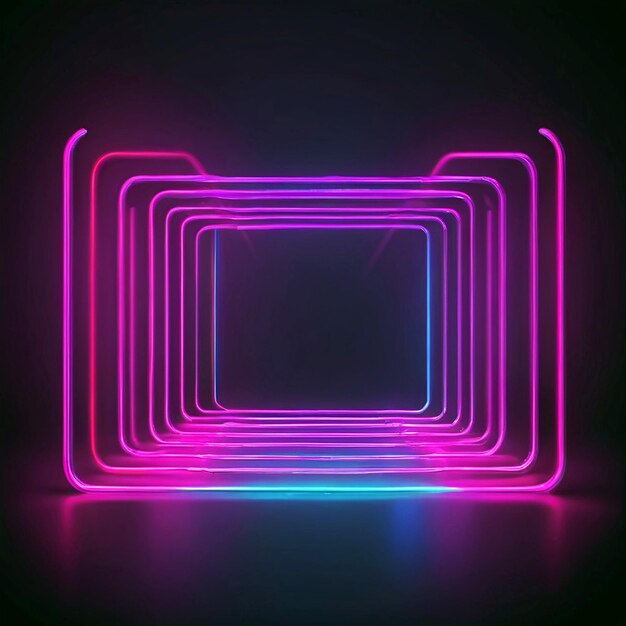 Vector realistic neon lights background