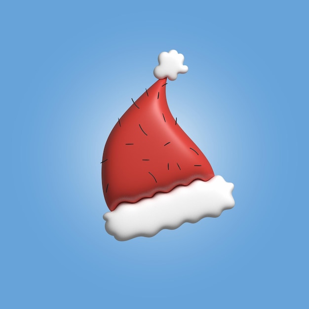 벡터 현실적인 산타 모자 모자 겨울 크리스마스 축 하 장식에 대 한 메리 크리스마스 휴일 새 해 머리 장식 12 월 계절 디자인 격리 된 그림 EPS에 대 한 전통적인 멋진 3d 의상