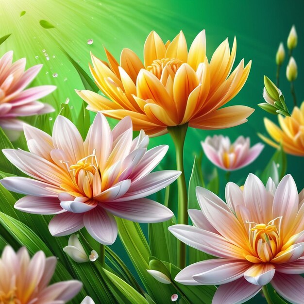 vector realistic spring background