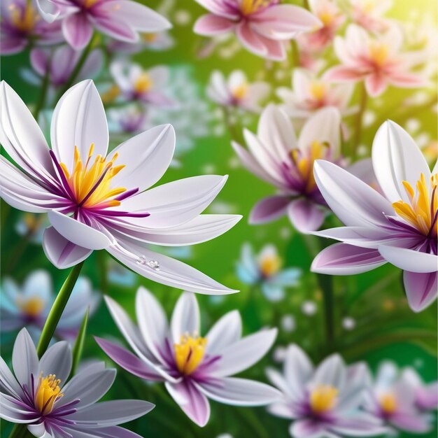 vector realistic spring background