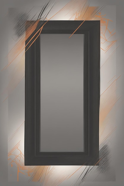 vector rectangle frame on abstract background vector