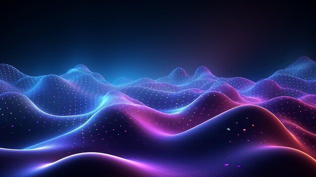 Vector ripples 3d wavy background