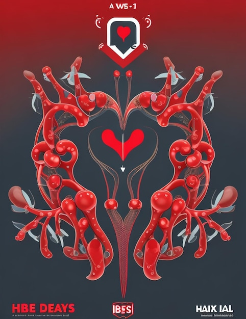 Vector rood lint hulpmiddelen symbool hangen op de vinger voor wereld aids dag illustratie