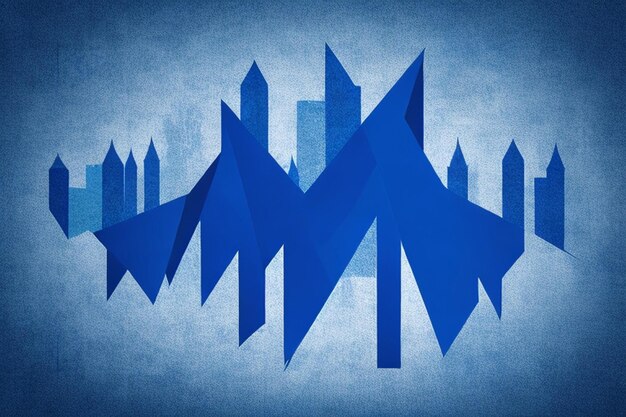 Photo vector royal blue modern memphis background