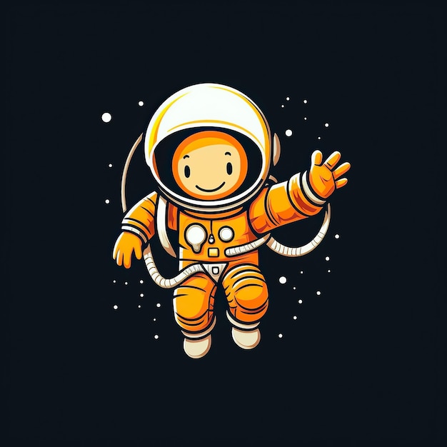 Vector schattige astronaut vangt maan cartoon vector icoon illustratie