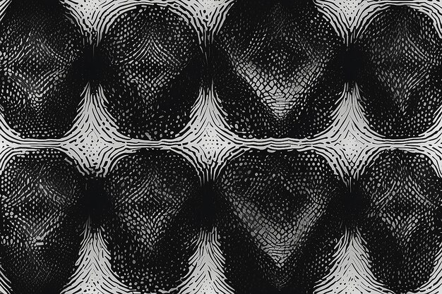 Photo vector seamless black and white halftone lines grid pattern abstract geometric retro background design