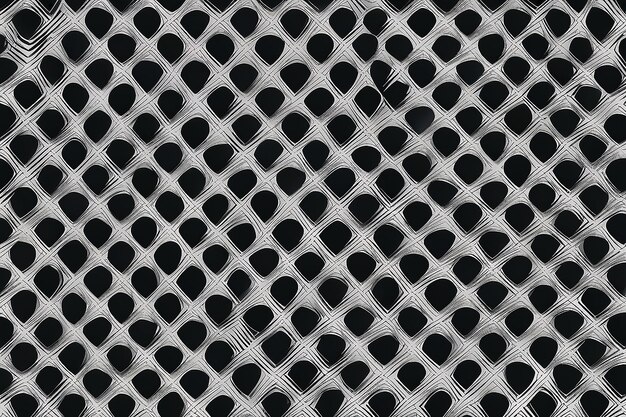 Photo vector seamless black and white halftone lines grid pattern abstract geometric retro background design