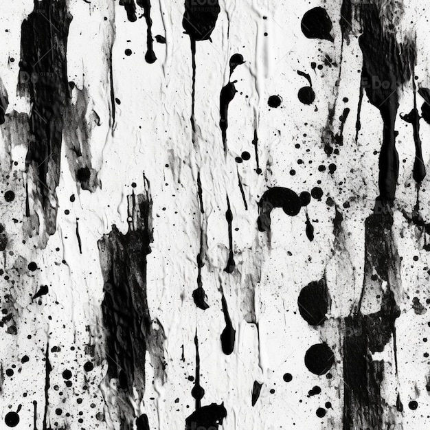 ベクター・シームレス・パターン・テクスチャー 抽象的な背景 黒い斑点 単色 クリエイティブ・イラスト