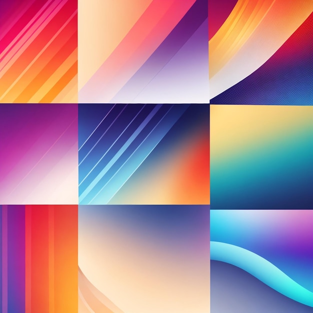 vector set of subtle gradients design