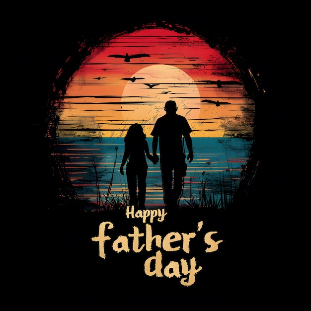 Foto silhouette vettoriale di un padre che solleva suo figlio