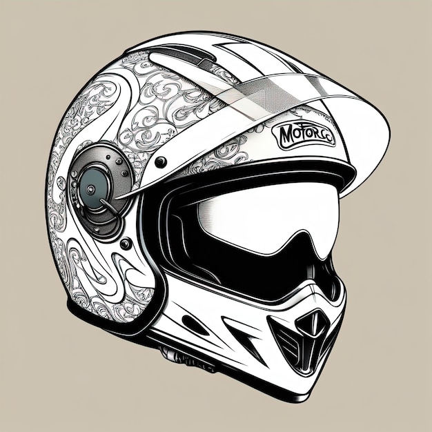 векторный эскиз мотоцикла мотоцикл мотоциклмотоцикл графический дизайн векторная иллюстрация