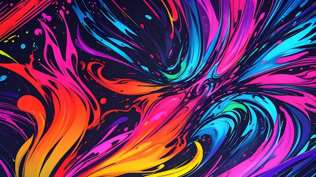 Vector smears splash art wave effect background Can be use as web banner desktop wallpaper