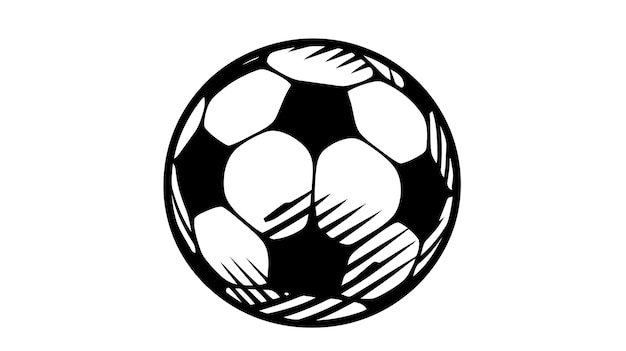 Vector Soccer ball on white background European football logo Football ball design Vector illustration