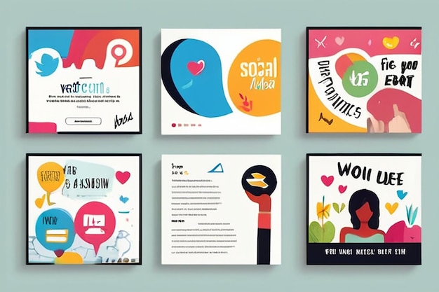 Vector Social Media Graphics