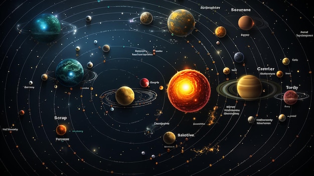 写真 科学教育のためのベクトル太陽系