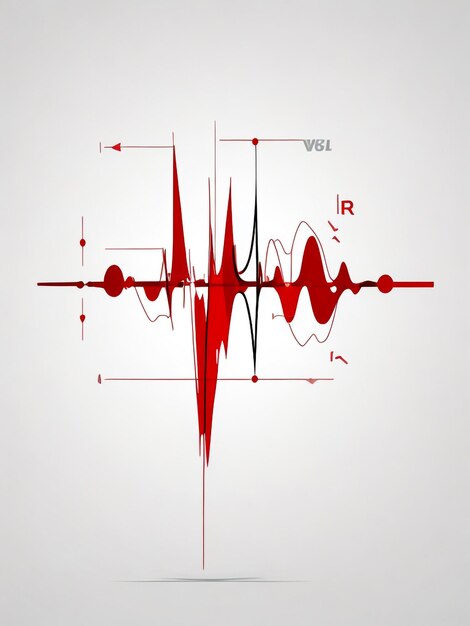 Photo vector sound waves background