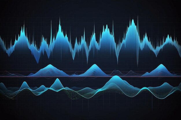 Photo vector sound waves