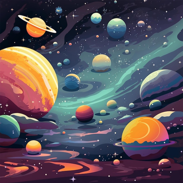 vector space background illustration