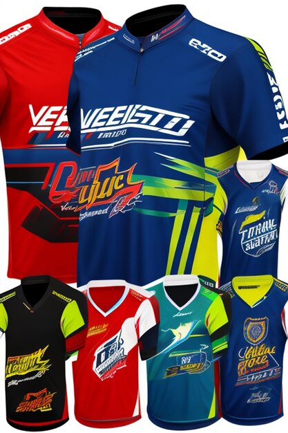 Vector sports jerseys racing jerseys running jerseys