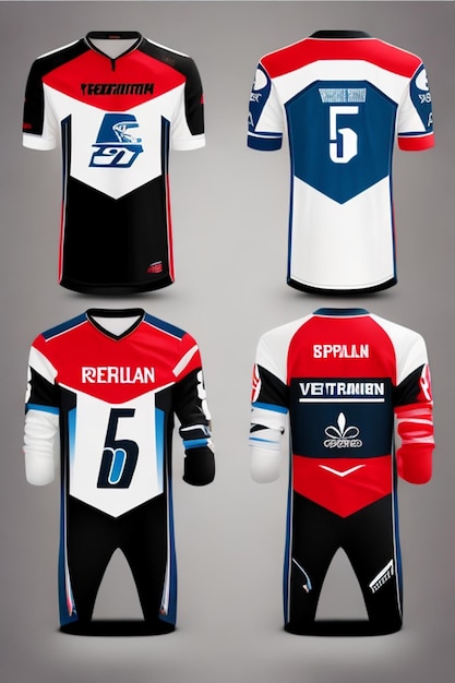 Vector sports jerseys racing jerseys running jerseys