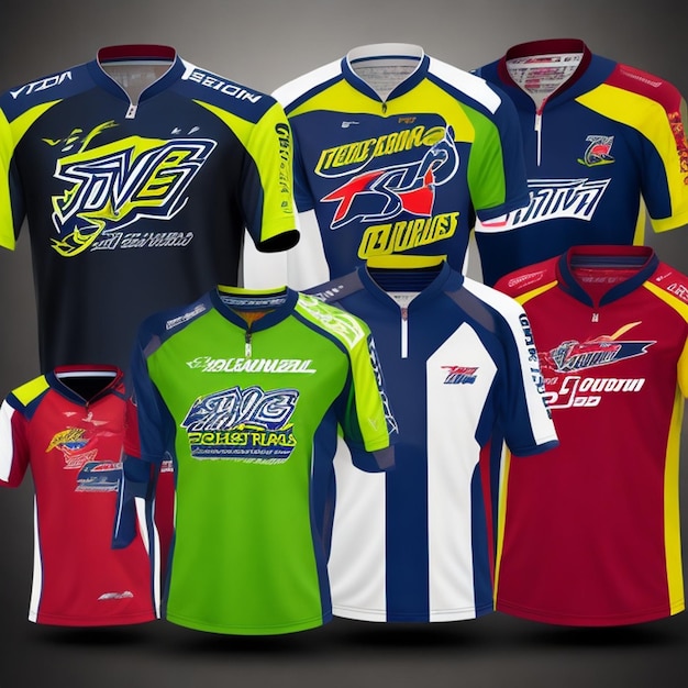 Vector sports jerseys racing jerseys running jerseys