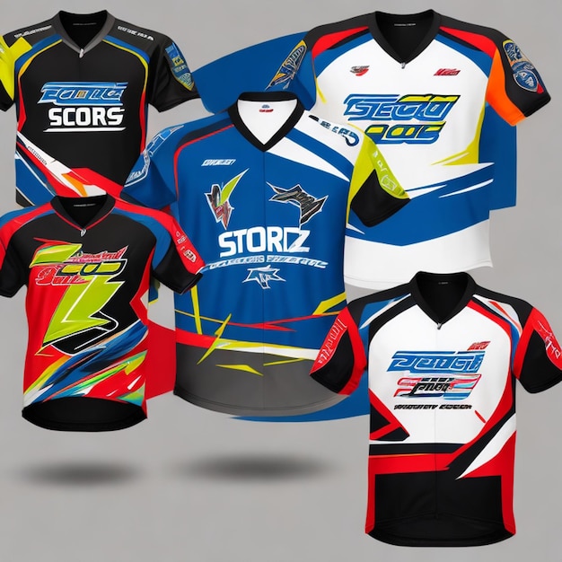 Vector sports jerseys racing jerseys running jerseys