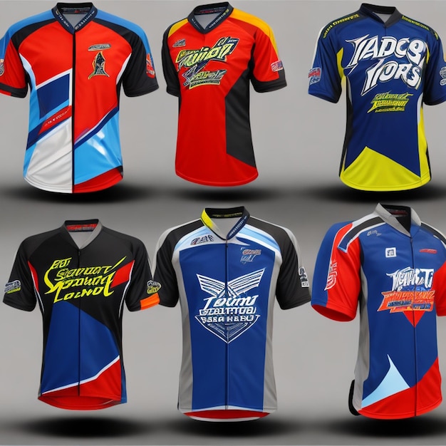 Vector sports jerseys racing jerseys running jerseys