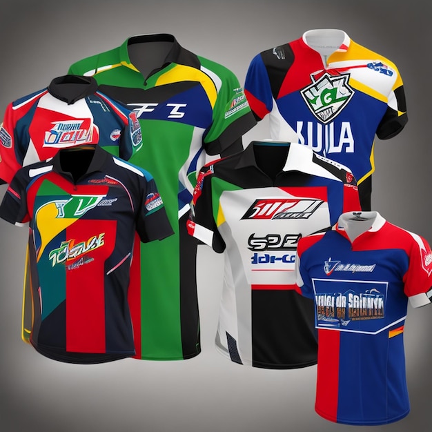 Vector sports jerseys racing jerseys running jerseys