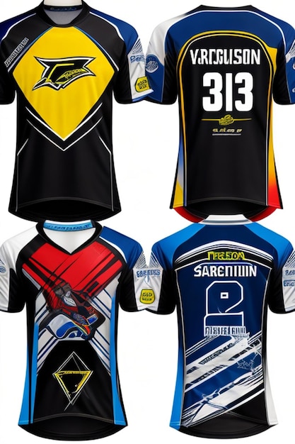 Vector sports jerseys racing jerseys running jerseys