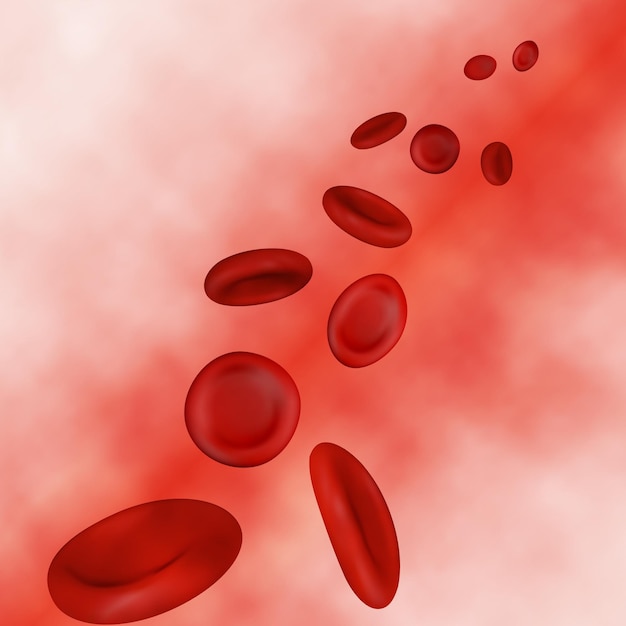 Vector Streaming Blood Cells Abstract medical background