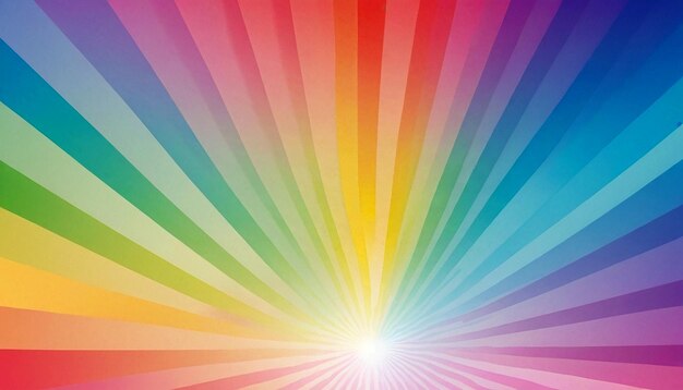 Photo vector style background image of gradient rainbow rays
