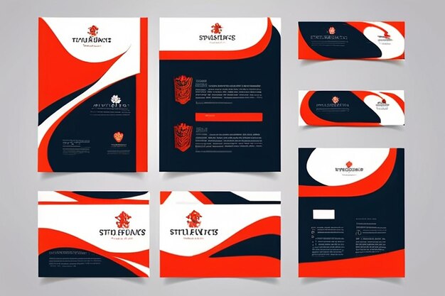 vector style template design set