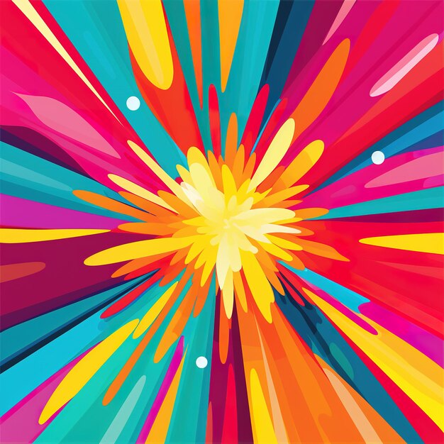 Vector sun rays abstract background