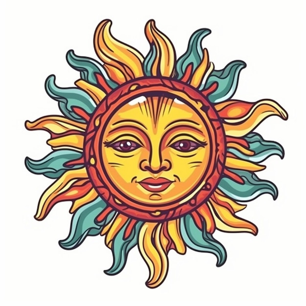 vector of the sun