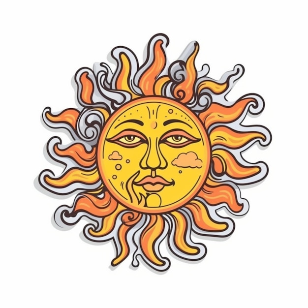 Photo vector of the sun