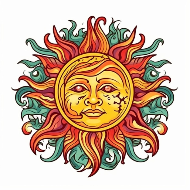 vector of the sun